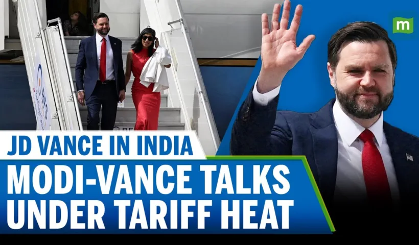 US Vice President JD Vance Lands in India Amid Tariff Tensions | Meets Modi Today