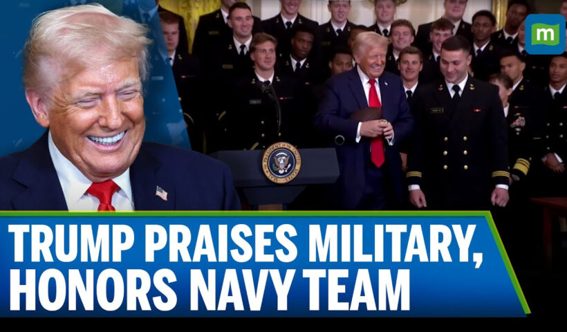Trump Honors Navy Football Team With Commander-In-Chief Trophy | N18G
