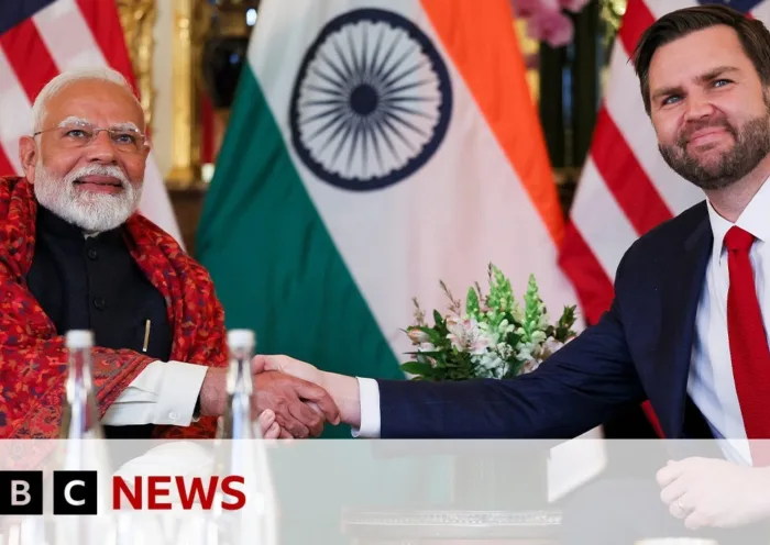 JD Vance calls for stronger India-US relations as trade talks progress | BBC News