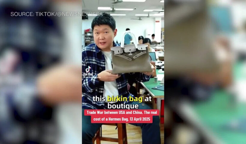 Chinese TikTok Users Mock Trump Tariffs With Videos of 'Factory Birkins, Leggings'