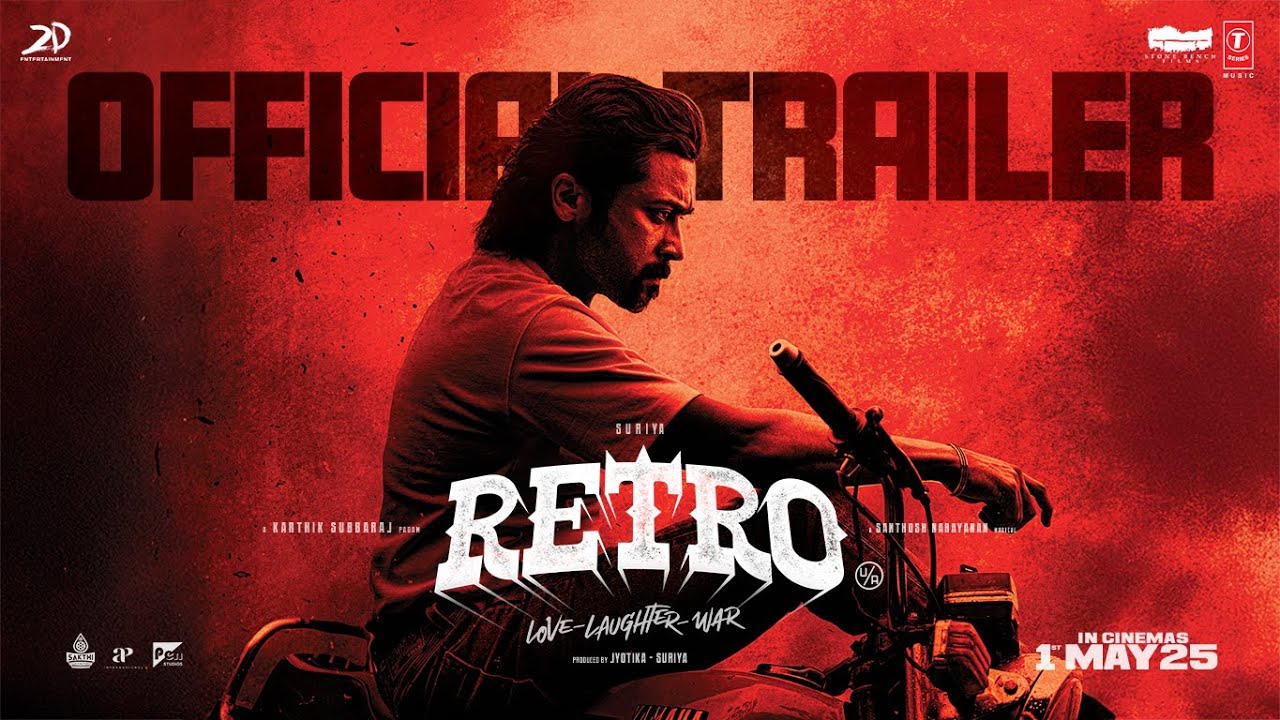 Retro - Trailer (Hindi) | Suriya | Pooja Hegde | Karthik Subbaraj | Santhosh Narayanan | T-Series