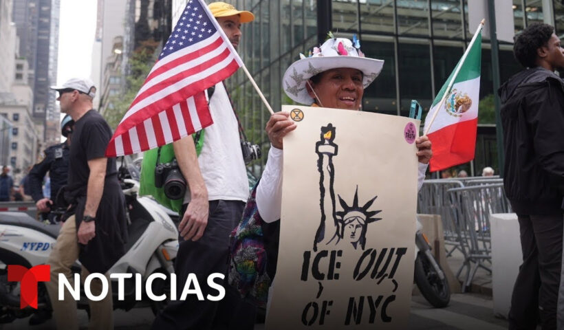 Miles de personas protestan contra las políticas de la Administración Trump | Noticias Telemundo