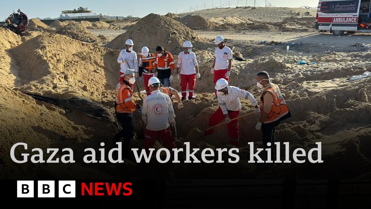 Israel admits wrongly killing 15 emergency workers in Gaza due to “professional failures” | BBC News