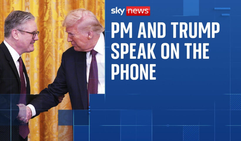 PM Keir Starmer and Donald Trump hold call to discuss trade, Ukraine and Middle East