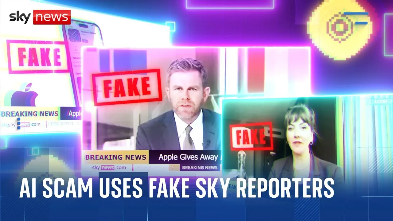 Scammers use AI deepfakes of Sky News journalists to promote illegal casinos