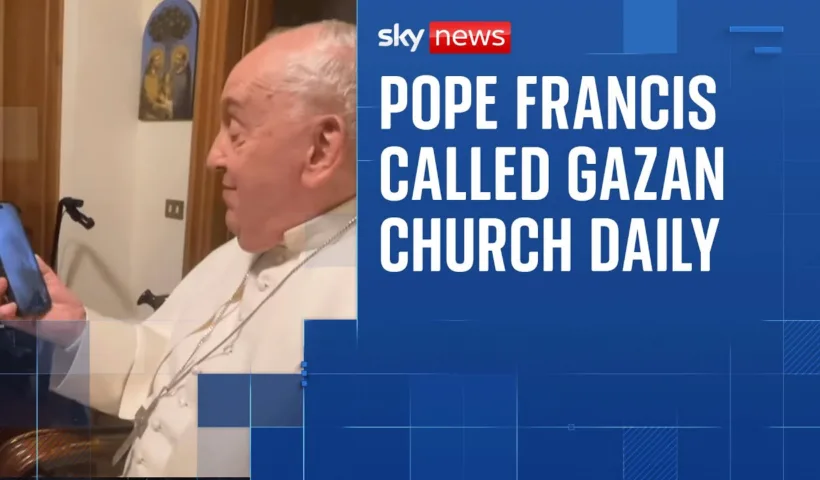 Pope Francis called this Gazan church every night