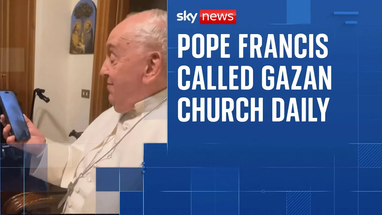 Pope Francis called this Gazan church every night