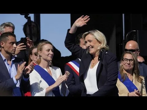 Viral videos claiming to show support rallies for Marine Le Pen debunked