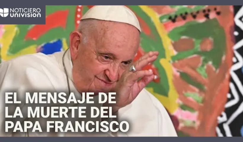 El momento en que el Vaticano anuncia la muerte del papa Francisco