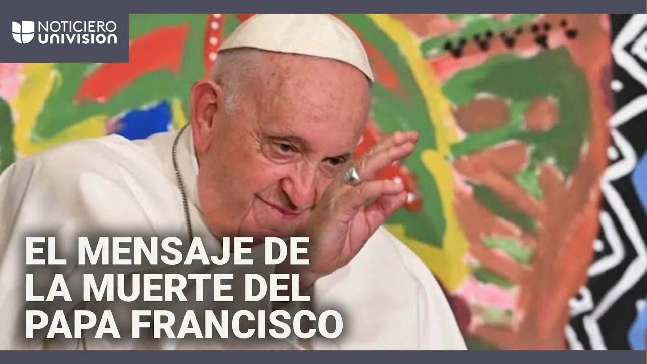 El momento en que el Vaticano anuncia la muerte del papa Francisco
