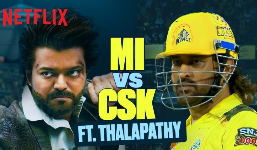 Thalapathy Vijay SAVES Thala Dhoni at the CSK vs. MI Match?🔥 | The GOAT | Netflix India