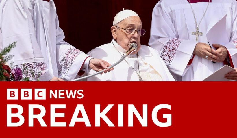 Pope Francis appears on Easter Sunday after serious illness | BBC News