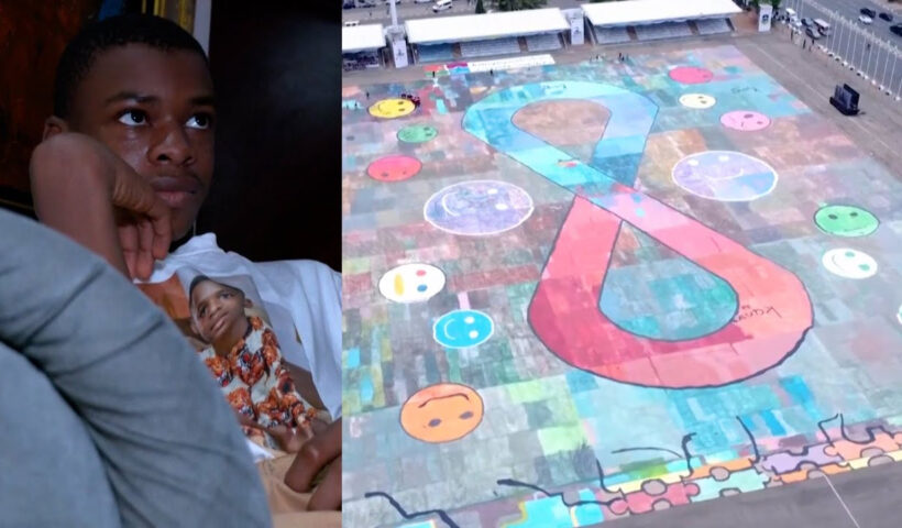 Teen With Autism Sets Record for Largest Art Canvas